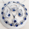 Blue Zirconia Women’s Jewelry Set