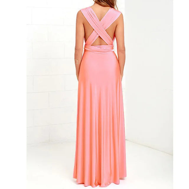 Sexy Women Multiway Wrap Convertible Boho Maxi Dress