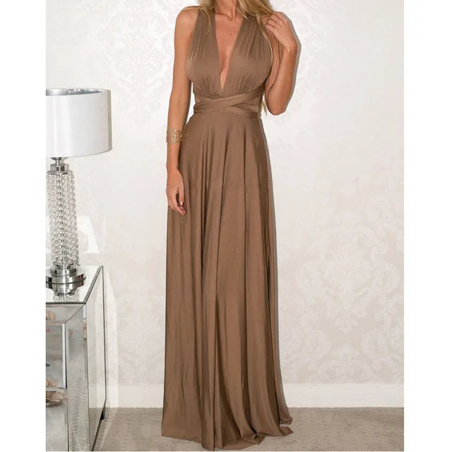 Sexy Women Multiway Wrap Convertible Boho Maxi Dress