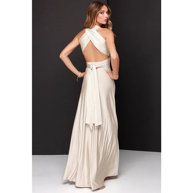 Sexy Women Multiway Wrap Convertible Boho Maxi Dress