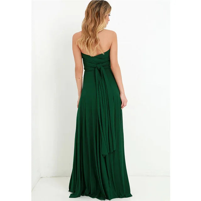 Sexy Women Multiway Wrap Convertible Boho Maxi Dress