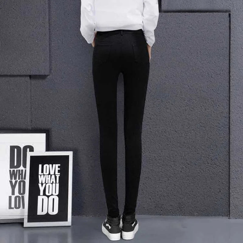 New High Elastic Skinny Pencil Jeans