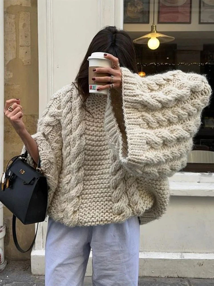 Loose Knitted Women's Sweater