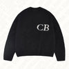 Grunge Goth Men Y2K Acrylic Knitted Sweater