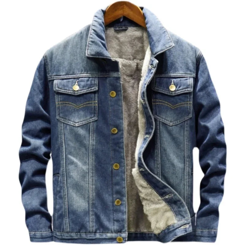 Denim Coat Men Thick Jackets