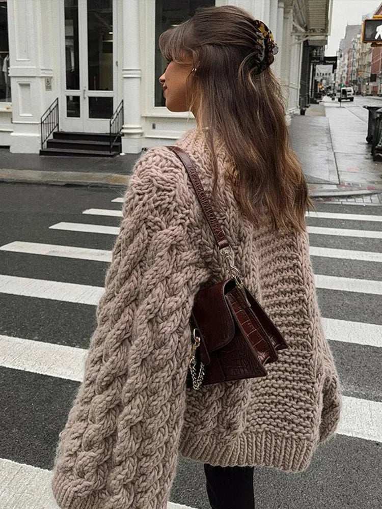 Loose Knitted Women's Sweater