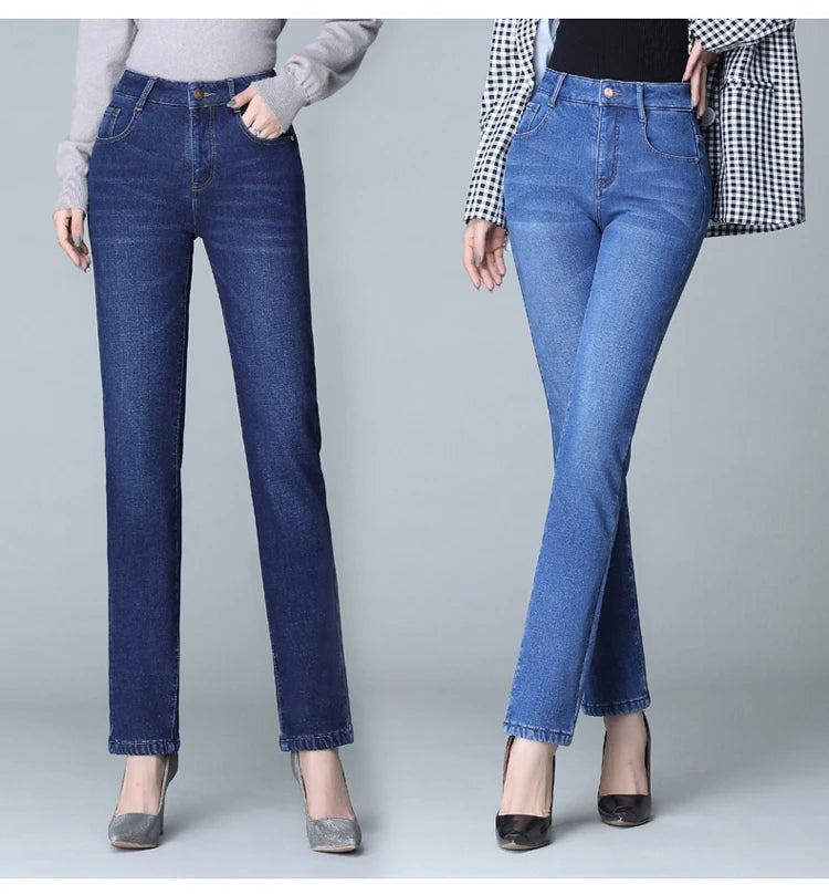 Winter Fleece Thicken Velvet Slim Pencil Jeans