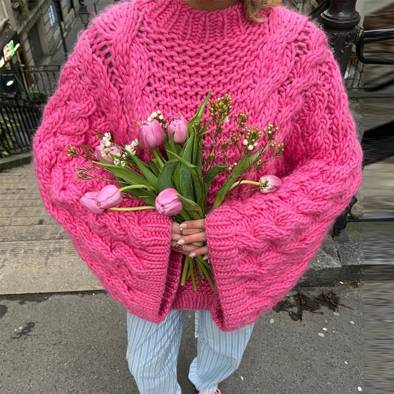 Loose Knitted Women's Sweater