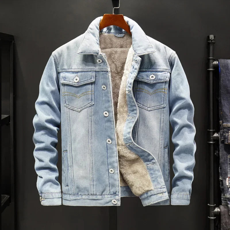 Denim Coat Men Thick Jackets