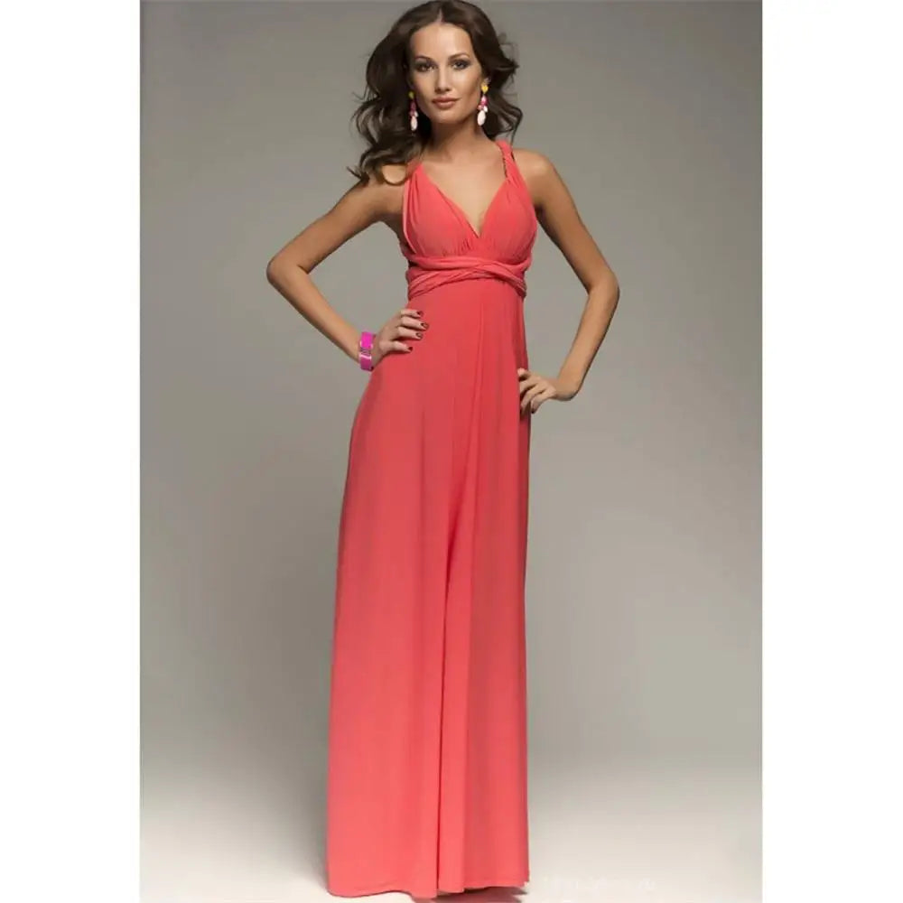 Sexy Women Multiway Wrap Convertible Boho Maxi Dress