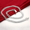 925 Sterling Silver Heavy Chain Bracelet and Necklace Set