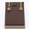 Fashionable 4-Piece Hand-Woven Gold and Multi-Color Copper Bead Set